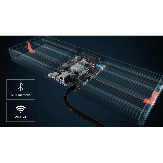 Настолен компютър за под бюро Arctic Under Desk PC - Senza 5500GT - Ryzen 5 5500GT, 16GB DDR4, 1TB SSD, Radeon Graphics, Windows 11 Home