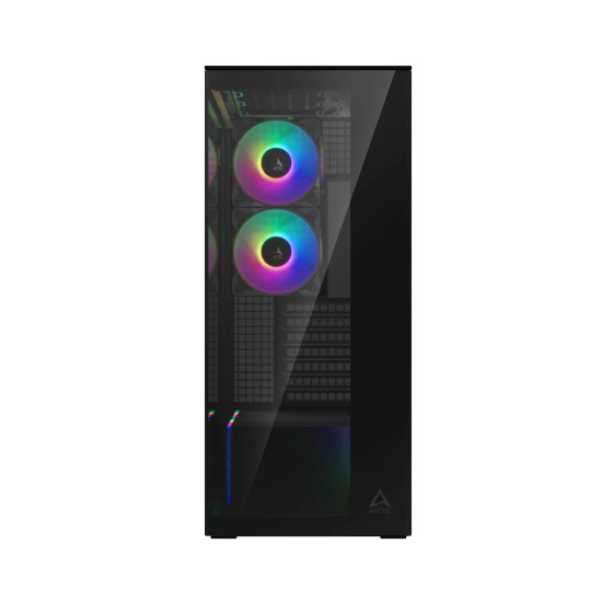 Кутия за компютър Arctic Case E-ATX - Xtender (Mirror Black) - 5 A-RGB Fans included