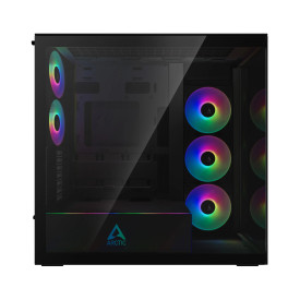Кутия за компютър Arctic Case E-ATX - Xtender (Mirror Black) - 5 A-RGB Fans included