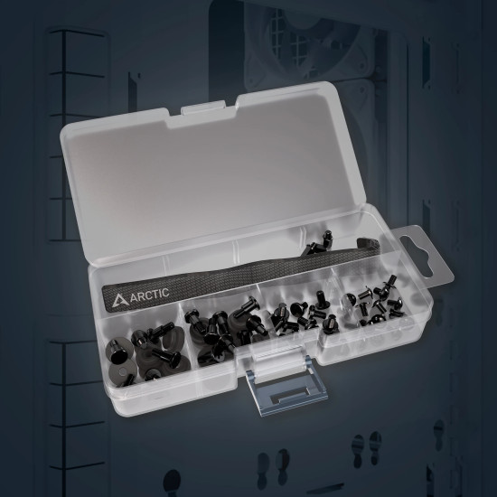 Кутия за компютър Arctic Case E-ATX - Xtender (Mirror Black) - 5 A-RGB Fans included