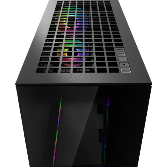Кутия за компютър Arctic Case E-ATX - Xtender (Mirror Black) - 5 A-RGB Fans included