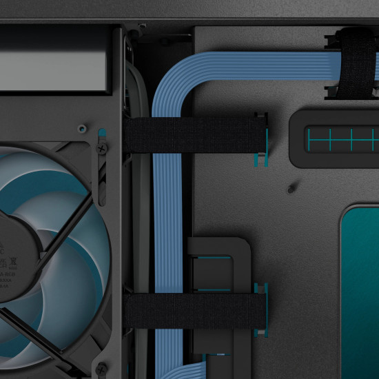Кутия за компютър Arctic Case E-ATX - Xtender (Mirror Black) - 5 A-RGB Fans included