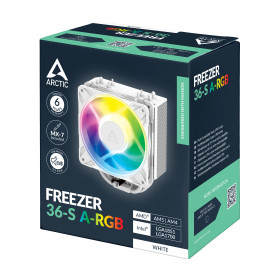 Охладител за процесор Arctic Freezer 36-S A-RGB (White) - LGA1851/AM5