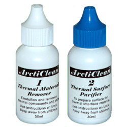 Комплект за почистване Arctic Silver ArctiClean - Thermal Surface Kit 2 x 30ml