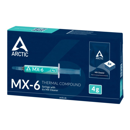 Термопаста Arctic MX-6 2gr + Кърпички