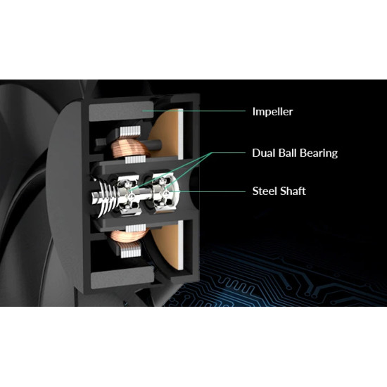 Вентилатор Arctic Fan 80mm P8 PWM PST CO - black/black - 200-3000rpm