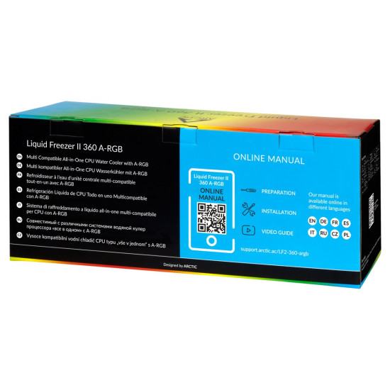 Водно охлаждане Arctic Liquid Freezer II, 360mm, A-RGB, черно