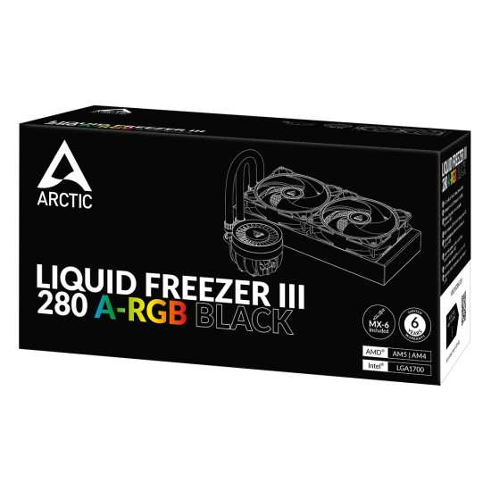 Водно охлаждане Arctic Liquid Freezer III 280 A-RGB Black