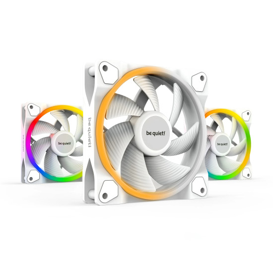 Комплект вентилатори be quiet! Fan Pack 3-in-1 3 x 120mm - LIGHT WINGS White 120mm PWM Triple-Pack Комплект вентилатори be quiet! Fan Pack 3-in-1 3 x 120mm - LIGHT WINGS White 120mm PWM Triple-Pack