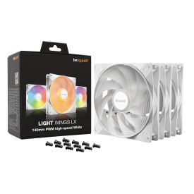 Комплект вентилатори be quiet! Fan Pack 3-in-1 3 x 140mm - LIGHT WINGS LX 140mm PWM high-speed White Triple-Pack