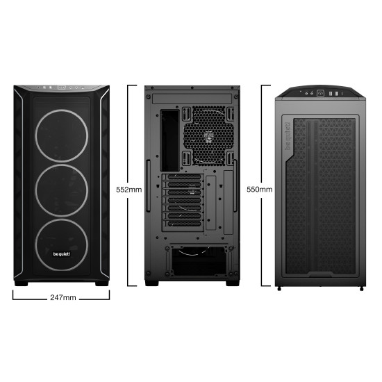 Кутия за компютър be quiet! Case EATX - Shadow Base 800 FX Black