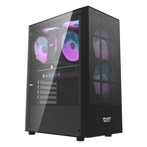 Кутия за компютър Darkflash Case ATX - A290 Black - 3 x 120 mm RGB fans included