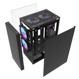 Кутия за компютър Darkflash Case ATX - A290 Black - 3 x 120 mm RGB fans included