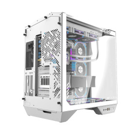Кутия за компютър Darkflash Case ATX - DY470 Ice White - 4 x 120 mm Infinity Mirror Fans