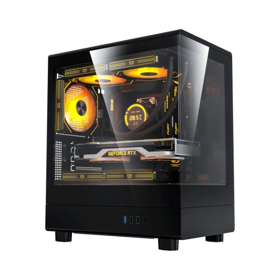 Кутия за компютър Darkflash Case mATX - DB330M Black - Reversed fans included