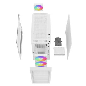 Кутия за компютър DeepCool Case EATX - CH560 A-RGB White