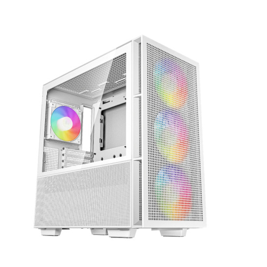Кутия за компютър DeepCool Case EATX - CH560 A-RGB White