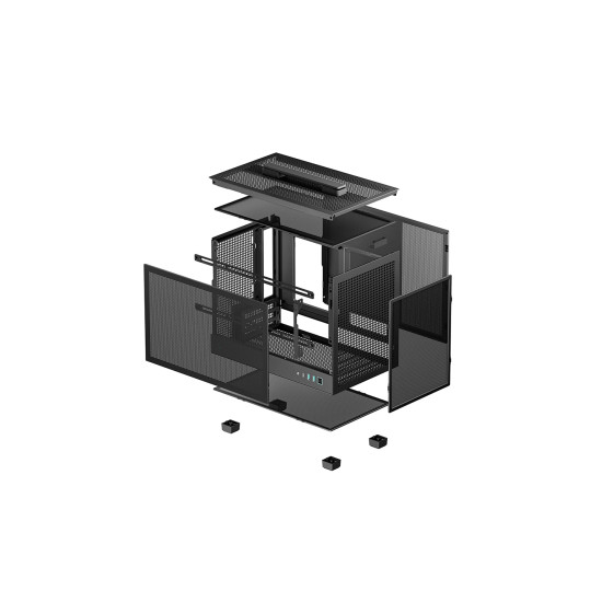 Кутия за компютър DeepCool Case mini-ITX - CH160 MESH