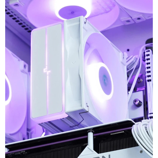 Охладител за процесор DeepCool CPU Cooler AG400 White - Addressable RGB V2 - LGA1851/AM5