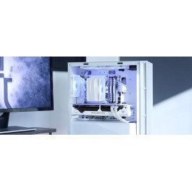 Охладител за процесор DeepCool CPU Cooler AG400 White - Addressable RGB V2 - LGA1851/AM5