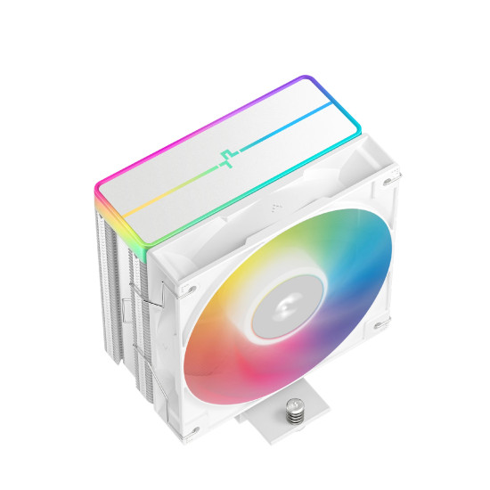 Охладител за процесор DeepCool CPU Cooler AG400 White - Addressable RGB V2 - LGA1851/AM5