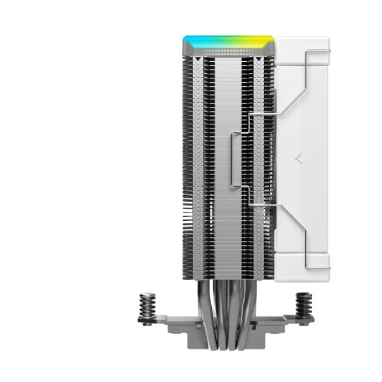 Охладител за процесор DeepCool AK400 Digital WH, 120mm, 2.4 инча Display, ARGB