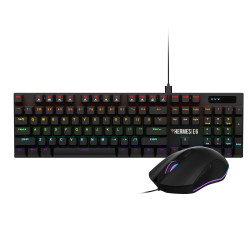 Комплект клавиатура и мишка Gamdias Gaming COMBO - HERMES E6 2-in-1 Combo - Mechanical Keyboard + Mouse