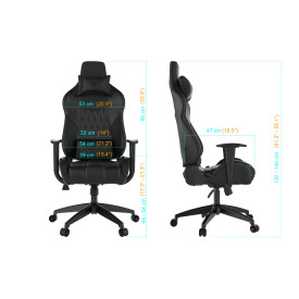 Геймърски стол Gamdias Gaming Chair - ACHILLES E2-L Black