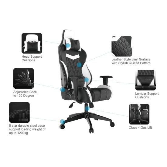 Геймърски стол Gamdias Gaming Chair - ACHILLES E2-L Black