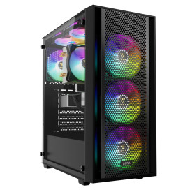 Кутия за компютър Gamdias Case ATX - AURA GC2 Elite - Mesh, RGB, Tempered Glass
