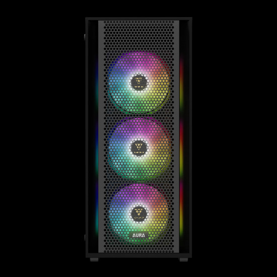 Кутия за компютър Gamdias Case ATX - AURA GC2 Elite - Mesh, RGB, Tempered Glass