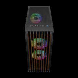 Кутия за компютър GAMDIAS AURA GC4 ELITE ARGB, Mid-Tower, 3 ARGB Fans