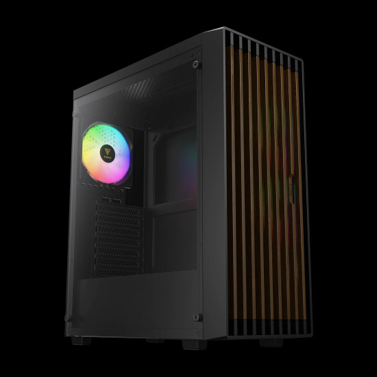 Кутия за компютър GAMDIAS AURA GC4 ELITE ARGB, Mid-Tower, 3 ARGB Fans