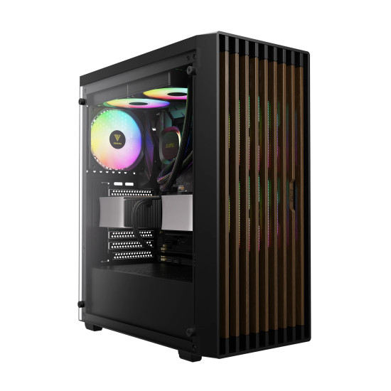 Кутия за компютър GAMDIAS AURA GC4 ELITE ARGB, Mid-Tower, 3 ARGB Fans