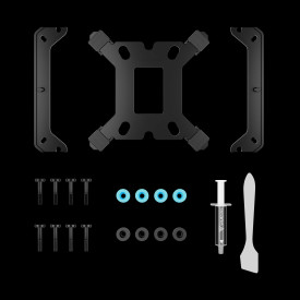 Охладител за процесор Gamdias CPU Cooler BOREAS E2-410 Black - LGA1851/AM5