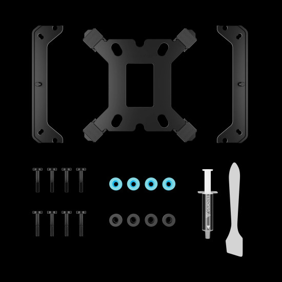Охладител за процесор Gamdias CPU Cooler BOREAS E2-410 Black - LGA1851/AM5