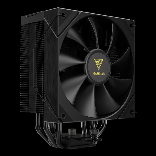 Охладител за процесор Gamdias CPU Cooler BOREAS E2-410 Black - LGA1851/AM5