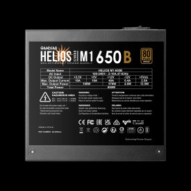 Захранване Gamdias PSU 650W Bronze - HELIOS M1-650B