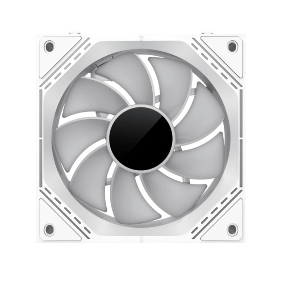 Комплект вентилатори GameMax FN12A-S3I-R, 3x120 mm, ARGB, Daisy-Chain, White