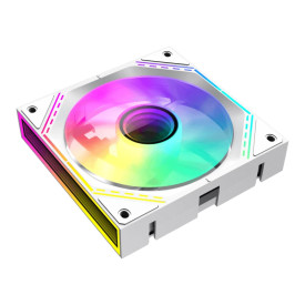 Комплект вентилатори GameMax FN12A-S3I-R, 3x120 mm, ARGB, Daisy-Chain, White