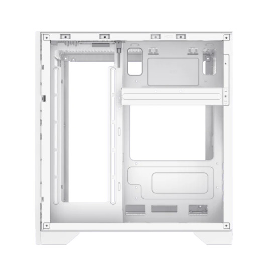 Кутия за компютър GameMax Infinity Mini WH, Mini Tower, Tempered Glass, ARGB, White
