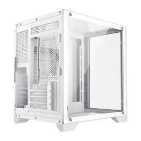 Кутия за компютър GameMax Infinity Mini WH, Mini Tower, Tempered Glass, ARGB, White