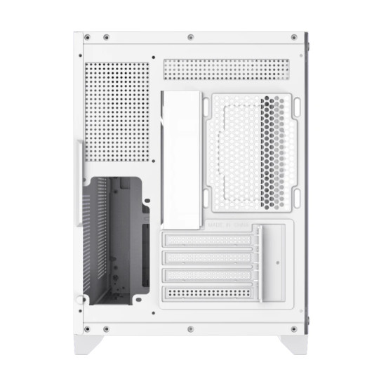 Кутия за компютър GameMax Infinity Mini WH, Mini Tower, Tempered Glass, ARGB, White