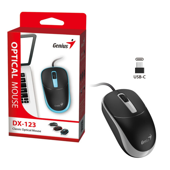 Мишка Genius Mouse DX-123 Grey - USB-C