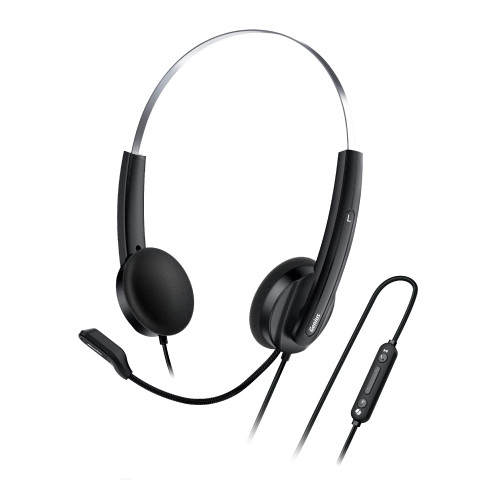 Слушалки Genius Headset HS-220U - AI, USB-C, Mic, Black