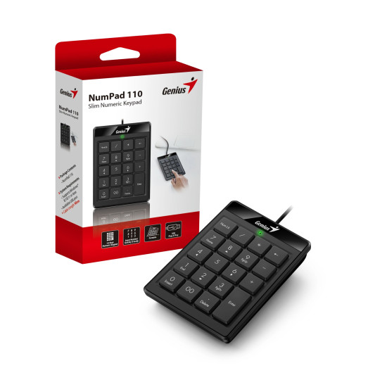 Клавиатура NumPad Genius Keypad USB NumPad 110