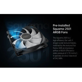Водно охлаждане Geometric Future Water Cooling - Eskimo Pro 360 White - Addressable RGB, LGA1851/AM5