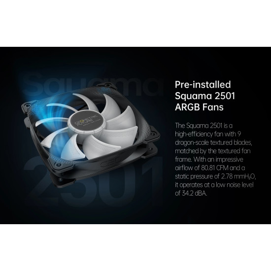 Водно охлаждане Geometric Future Water Cooling - Eskimo Pro 360 White - Addressable RGB, LGA1851/AM5