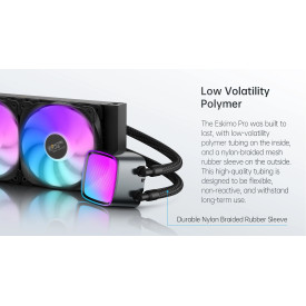 Водно охлаждане Geometric Future Water Cooling - Eskimo Pro 360 White - Addressable RGB, LGA1851/AM5