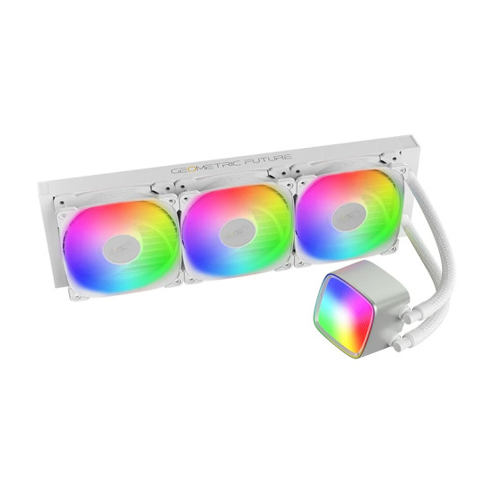 Водно охлаждане Geometric Future Water Cooling - Eskimo Pro 360 White - Addressable RGB, LGA1851/AM5